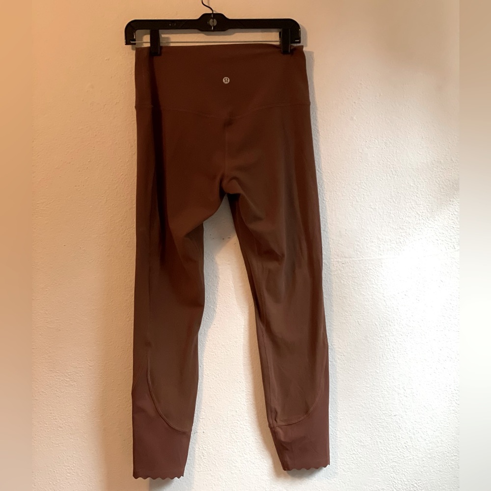 lululemon align scalloped hem high-rise crop 23”